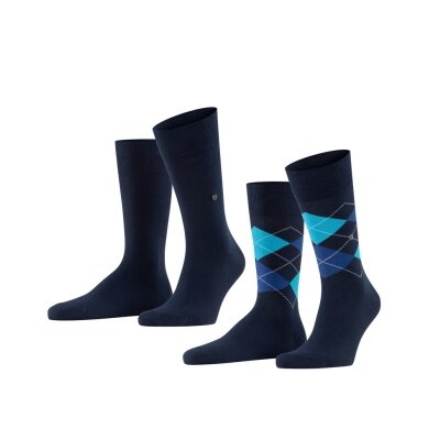 Burlington Tagessocke Everyday 2-Pack marineblau Herren - 2 Paar