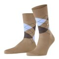 Burlington Tagessocke Manchester (Argyle-Muster) beige Herren - 1 Paar