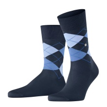 Burlington Tagessocke Manchester (Argyle-Muster) marineblau Herren - 1 Paar