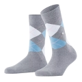 Burlington Tagessocke Queen (Argyle-Muster) hellgrau/blau Damen - 1 Paar