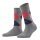 Burlington Tagessocke Queen (Argyle-Muster) grau/rot Damen - 1 Paar