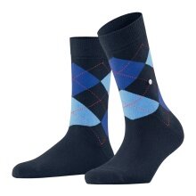 Burlington Tagessocke Queen (Argyle-Muster) marineblau/hellblau Damen - 1 Paar