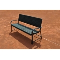 Carrington Tennisbank (wetterfest) schwarz 1,60 x 0,73 x 0,77 m