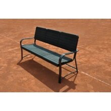 Carrington Tennisbank (wetterfest) schwarz 1,60 x 0,73 x 0,77 m