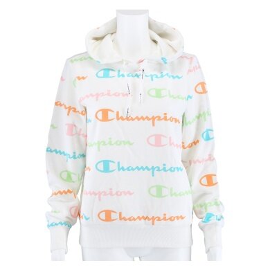 Champion Kapuzenpullover Logo Print weiss/bunt Damen