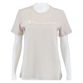 Champion Shirt (Baumwolle) Big Logo-Print beige Damen