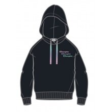 Champion Kapuzenpullover (Baumwolle Hoodie) Boxy schwarz Damen