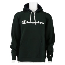 Champion Hoodie Big Logo Print dunkelgrün/weiss Herren