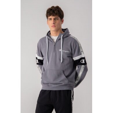 Champion Kapuzenpullover mit Half-Zip (Baumwoll-Hoodie) American Tape dunkelgrau Herren