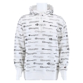 Champion Kapuzenpullover (Baumwoll-Hoodie) Allover Script-Print 2022 weiss Herren