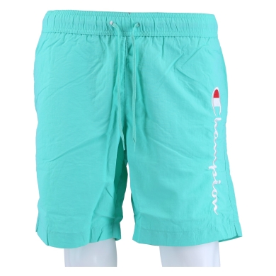 Champion Freizeithose (mit Innennetz) Short mit Logo-Schriftzug 2024 türkis Herren