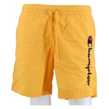 Champion Freizeithose (mit Innennetz) Short mit Logo-Schriftzug 2024 gelb Herren