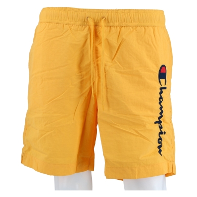 Champion Freizeithose (mit Innennetz) Short mit Logo-Schriftzug 2024 gelb Herren