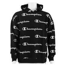 Champion Kapuzenpullover (Baumwolle) Hoodie Graphic Schriftzug Print schwarz Jungen