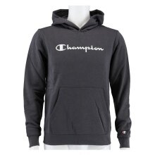 Champion Kapuzenpullover Hoodie Big Logo Print (gefüttert) dunkelgrau Jungen