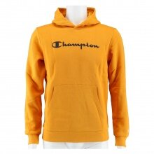 Champion Kapuzenpullover Hoodie Big Logo Print (gefüttert) signalgelb Kinder