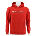 Champion Kapuzenpullover Hoodie Big Logo Print (gefüttert) rot/weiss Jungen