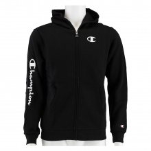 Champion Kapuzenjacke Hoodie Full Zip C-Logo (gefüttert) schwarz Jungen