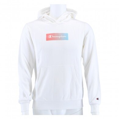 Champion Kapuzenpullover (Hoodie) Box-Logo 2021 weiss/bunt Jungen