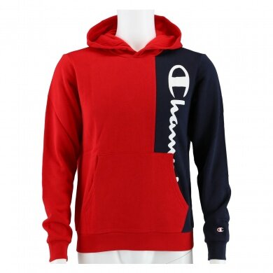 Champion Kapuzenpullover (Hoodie) Color Block rot/navyblau Jungen