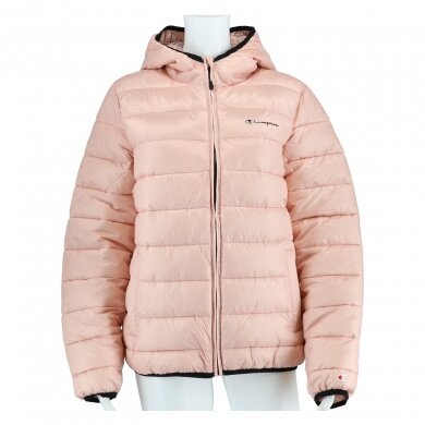 Champion Steppjacke Legacy mit Kapuze (warm, gefüttert, winddicht) pink Mädchen