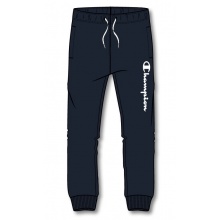 Champion Jogginghose (Baumwolle) Schriftzug-Print lang navyblau Jungen