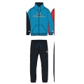 Champion Trainingsanzug Logo (Jacke&Hose aus Baumwolle) hellblau/navy Jungen