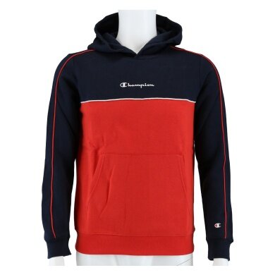 Champion Kapuzenpullover (Hoodie) - leichtes Fleece - navyblau/rot Kinder