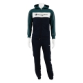 Champion Trainingsanzug in Farbblockoptik (Jacke&Hose aus Baumwolle) petrolblau/navyblau Kinder