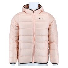 Champion Steppjacke (wattiert mit Kapuze) rosa Kinder