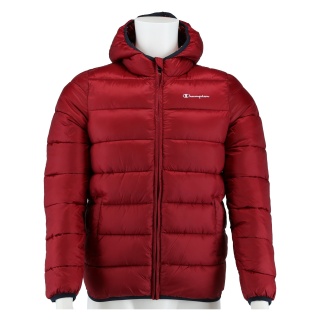 Champion Steppjacke (wattiert mit Kapuze) dunkelrot Kinder