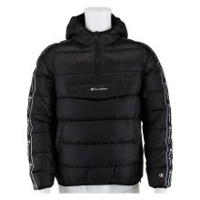 Champion Steppjacke Halfzip mit Kapuze schwarz Jungen