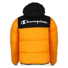 Champion Steppjacke mit Kapuze und kleiner Schriftzug gelb Kinder