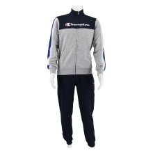 Champion Trainingsanzug ( Jacke & Hose ) Big Logo 2024 dunkelblau/grau Jungen