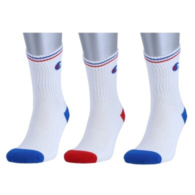 Champion Tennissocken (Baumwolle) Crew 2024 weiss Herren - 3 Paar