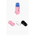 Champion Tennissocken (Baumwolle) Sneaker Schriftzug-Print rosa/weiss/navyblau Herren - 3 Paar