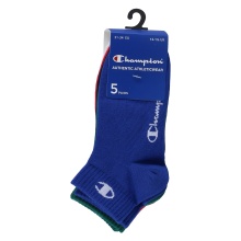 Champion Tennissocken (Baumwolle) Quarter C Logo-Print sortiert Kinder - 5 Paar