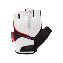 Chiba Fahrrad Handschuhe Gel Premium weiss