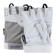 Chiba Fitness Handschuhe Power hellgrau/weiss