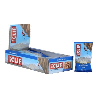 Clif Bar Energieriegel Chocolate Chip - Haferflockenriegel - Schokoladenstückchen 12x68g Box