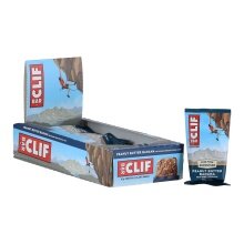 Clif Bar Energieriegel Peanut Butter - Haferflockenriegel - Erdnussbutter-Banane mit Zartbitterschokolade 12x68g Box