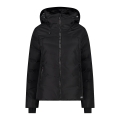 CMP Multifunktions-Winterjacke Fix Hood (wattiert) mit Schneegamasche schwarz Damen