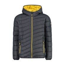 CMP Steppjacke mit Wattierung (wasserabweisend, warm) titaniumgrau/gelb Kinder