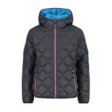 CMP Steppjacke mit Wattierung (wasserabweisend, warm) titaniumgrau/blau/pink Kinder