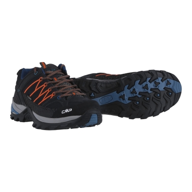 CMP Wanderschuhe Rigel Low Trekking WP (Trekking, wasserdicht) dunkelgrau/orange Herren