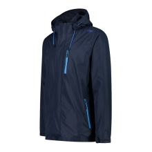 CMP Regenjacke (winddicht, wasserdicht) mit Kapuze schwarz/blau Herren