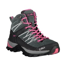 CMP Wanderschuhe Rigel Mid WP (Trekking, wasserdicht) grau/fuchsia Damen