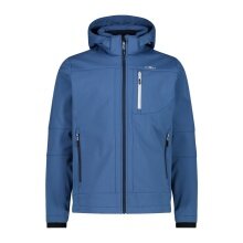 CMP Softshelljacke (winddicht, wasserabweisend) mit Kapuze dustyblau Herren