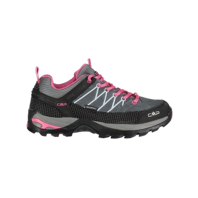 CMP Wanderschuhe Rigel Low WP (Trekking, wasserdicht) grau/fuchsia Damen