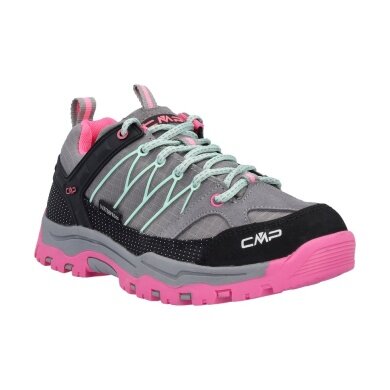 CMP Wanderschuhe Rigel Low WP (Trekking, wasserdicht) grau/pink Kinder